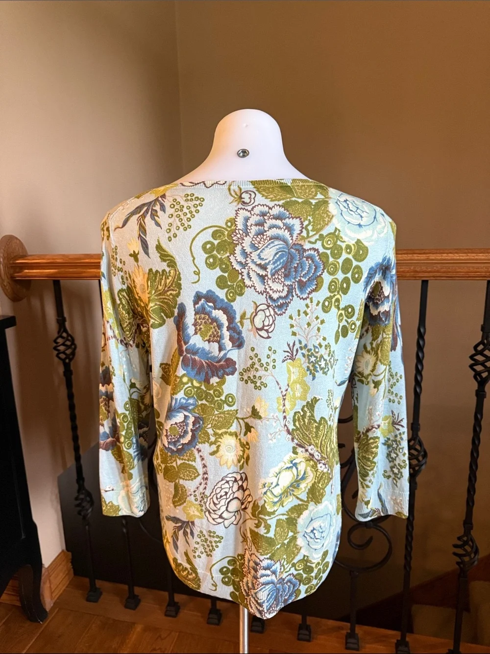 Talbots v-neck silk and cotton sweater